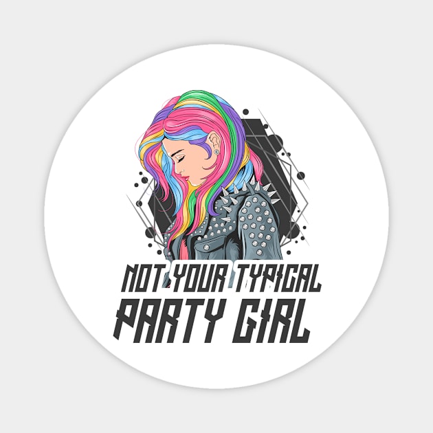 Party Girl Magnet by designdaking